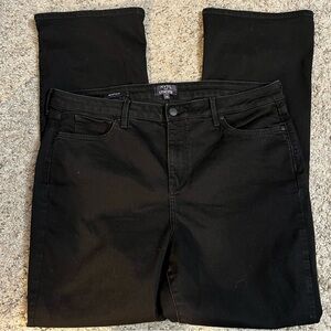 NYDJ for Chicos Black Bootcut Jeans Lift x Tuck Technology Size 16
